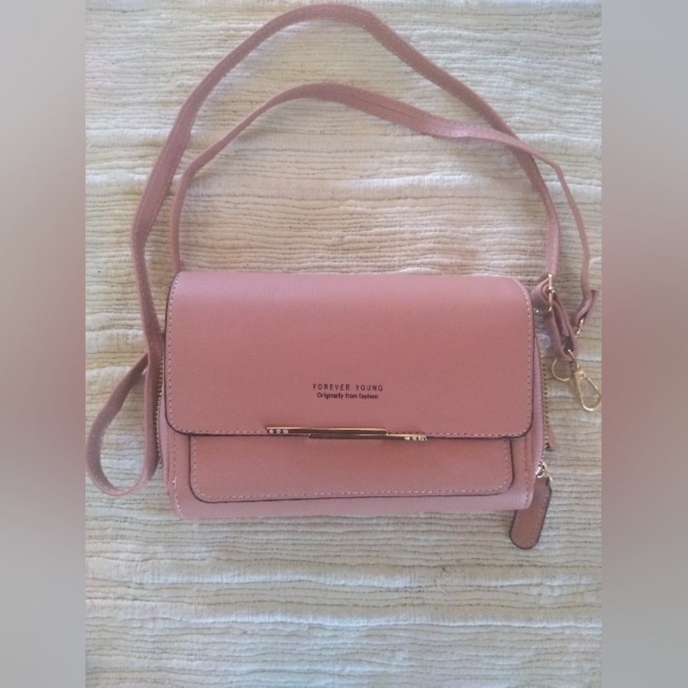 NWOT Forever Young Pink Crossbody Bag